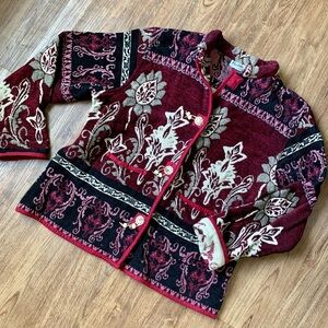 Boho heavy knit sweater